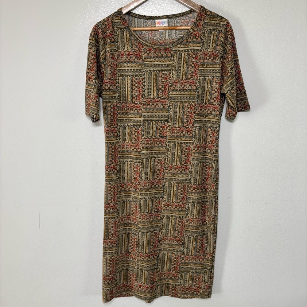 Lularoe Printed Julia Dress Size L
